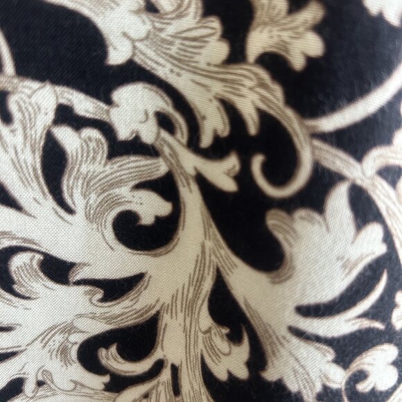 Men's Vintage Black and Gold Scroll Formal Vest Size Medium - Picture 3 of 9